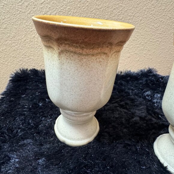 Mikasa Stoneware Whole Weat Goblet Wine Cups Japan - Picture 8 of 12